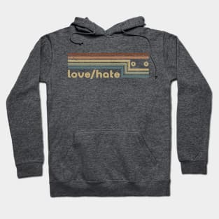 Love/Hate Cassette Stripes Hoodie